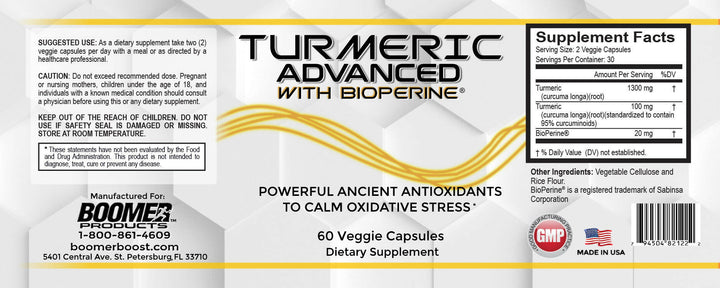 Turmeric Advanced with Bioperine.