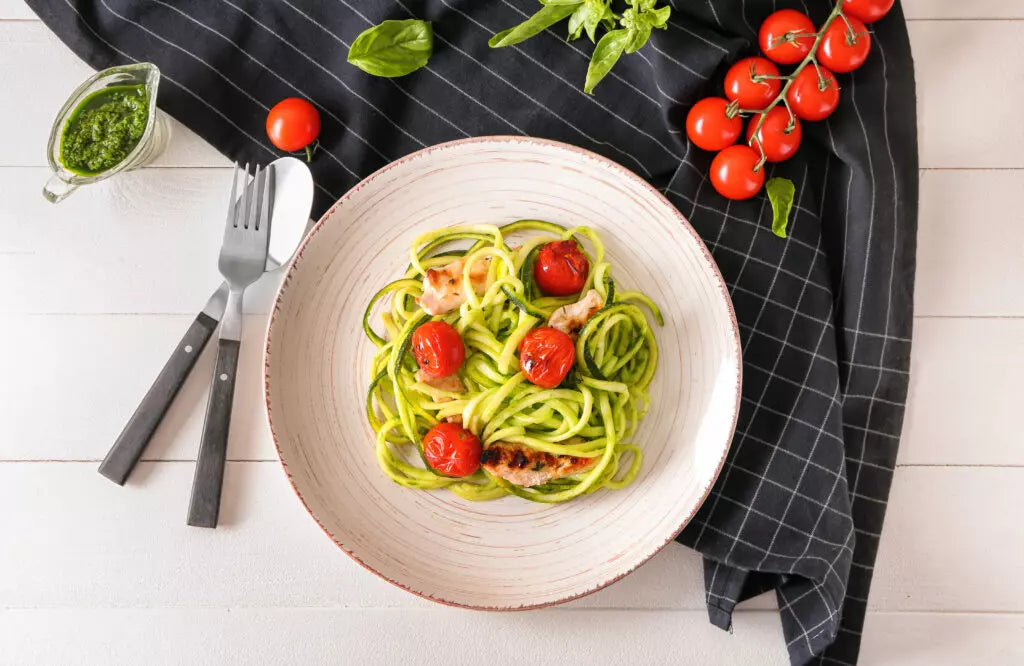 Lemon Garlic Chicken Zoodles.
