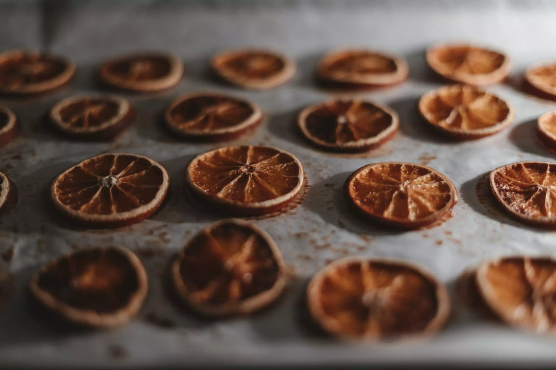 Sweetened Spiced Oven-Dried Orange Slices