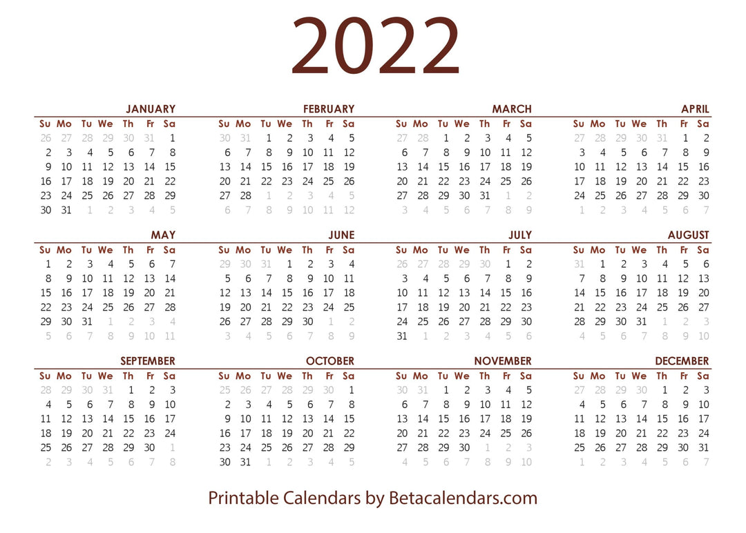 Slow Start Calendar