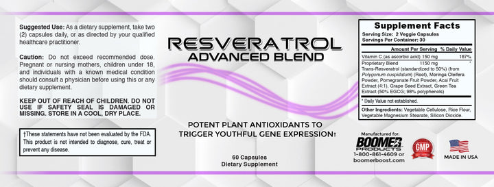 Resveratrol Advanced Blend - Boomers Forever Young
