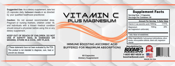 Vitamin C w/ Magnesium - Boomers Forever Young